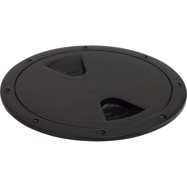 CW77427 Sea-Dog Screw-Out Deck Plate - Black - 4"