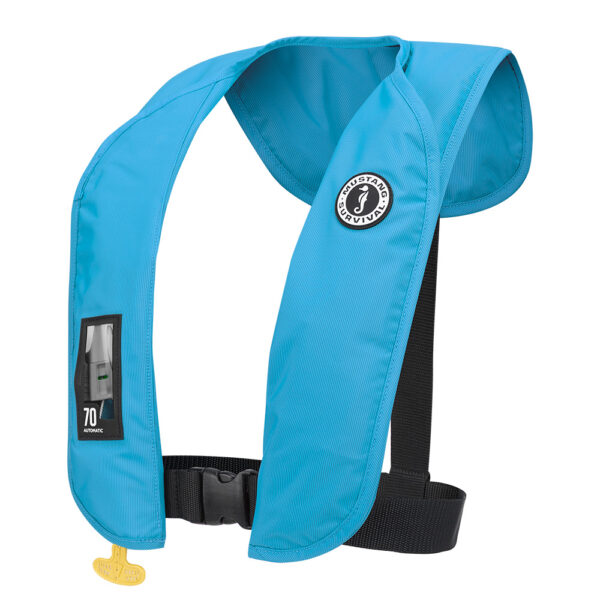 CW101583 2 Mustang MIT 70 Automatic Inflatable PFD - Azure (Blue)