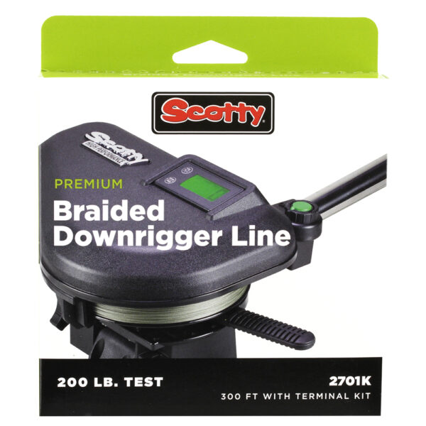 CW57321 Scotty Premium Power Braid Downrigger Line - 200ft of 200lb Test