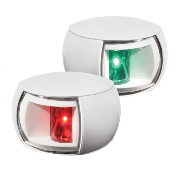 Hella Marine NaviLED Port & Starboard Pair - 2nm - Clear Lens-White Housing