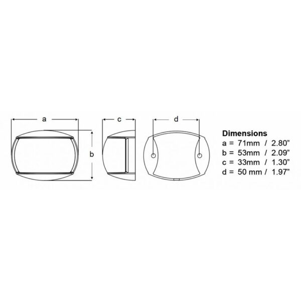 Hella Marine NaviLED Port & Starboard Pair - 2nm - Clear Lens-White Housing - Image 2