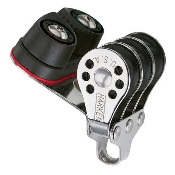 Harken 22mm Triple Micro Block w-Cam Cleat