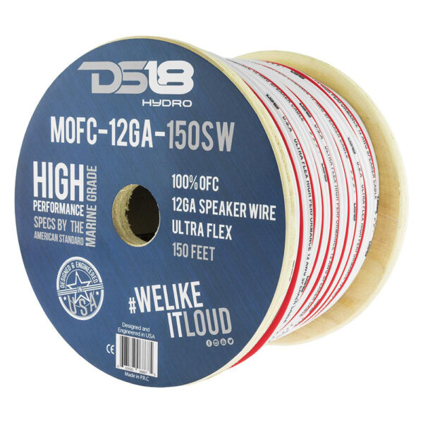 DS18 HYDRO Marine Grade OFC Speaker Wire 12 GA - 150' Roll - Image 3