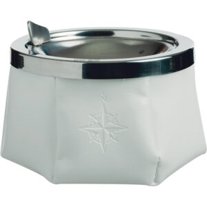 Marine Business Windproof Ashtray w-Lid - White