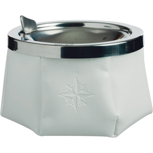 Marine Business Windproof Ashtray w-Lid - White