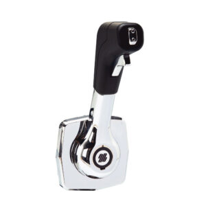 Uflex Single Lever Side Mount Control - Black-Chrome