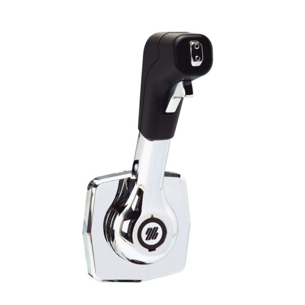 Uflex Single Lever Side Mount Control - Black-Chrome