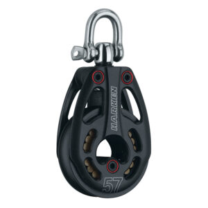 Harken 57mm Aluminum Low Load Black Magic Block w-Swivel