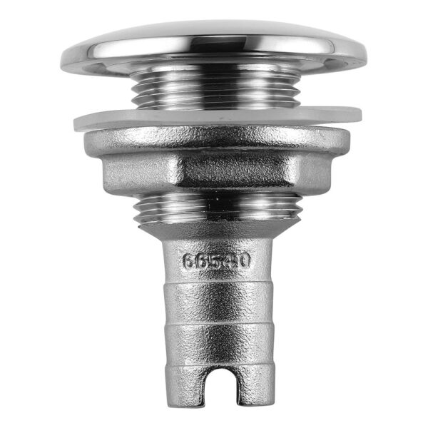 Attwood Stainless Steel Thru-Hull Short Straight Barbed - 5-8" Inner Diameter