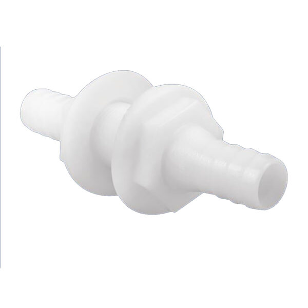 CW98105 Attwood White Plastic Double Ended Connector - 3-4" Inner Diameter