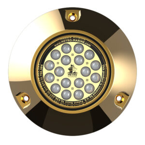 Metro Marine High-Output Submersible Underwater Light w-Intelligent Monochromatic LED's - Blue, 45 Beam