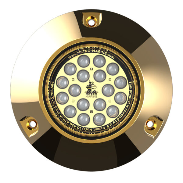 Metro Marine High-Output Submersible Underwater Light w-Intelligent Monochromatic LED's - Blue, 45 Beam