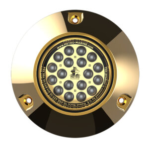 Metro Marine High-Output Submersible Underwater Light w-Intelligent Monochromatic LED's - Aqua, 90 Beam