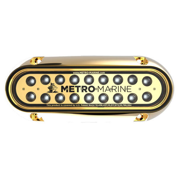 Metro Marine High-Output Elongated Underwater Light w-Intelligent Monochromatic LED's - Blue, 45 Beam