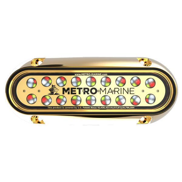 Metro Marine High-Output Elongated Underwater Light w-Intelligent Full Spectrum LED's - RGBW, 45 Beam
