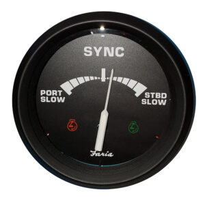 Faria 4" Gauge Engine Synchronizer f-Dual Engines Gas & Diesel
