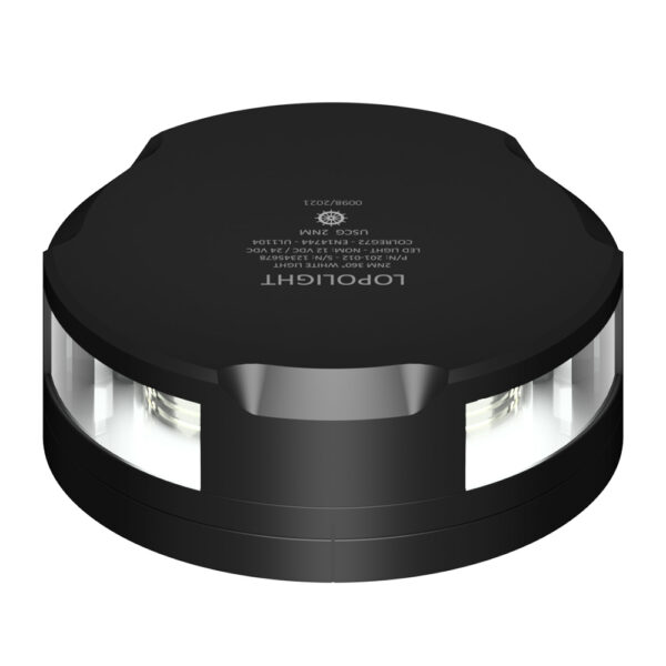 Lopolight 360-Degree Anchor Light - 2NM - Black Housing w-FB Base