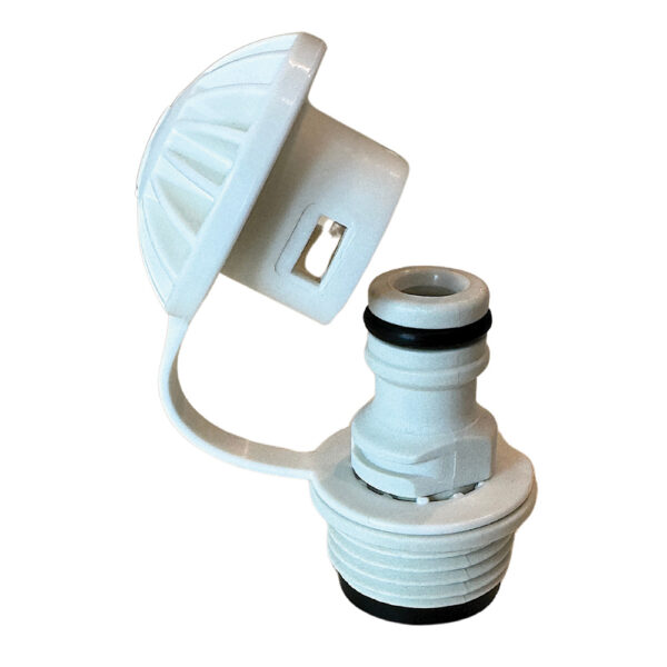 Flush-M Suzuki Motors Flush Quick Release Port w-90 Elbow - White - Image 4