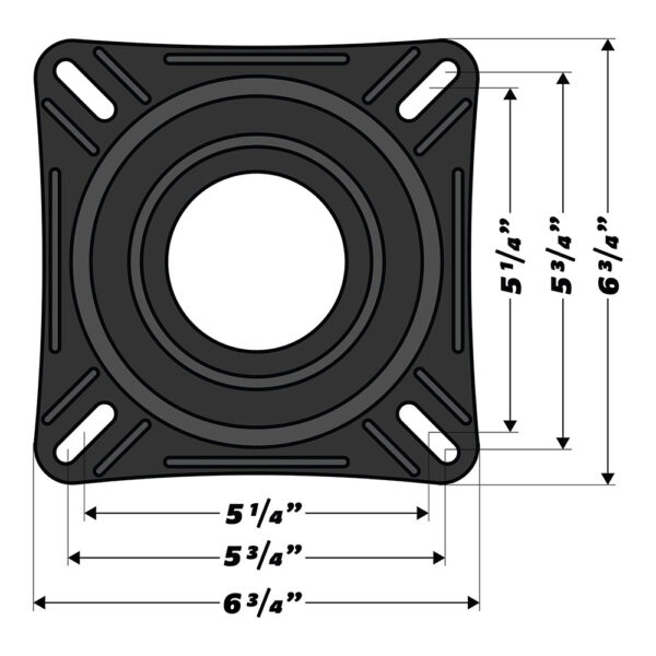 Wise 7" Boat Seat Swivel - Image 3