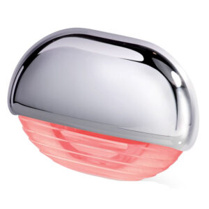 Hella Marine Easy Fit Step Lamp - Red w-Chrome Cap