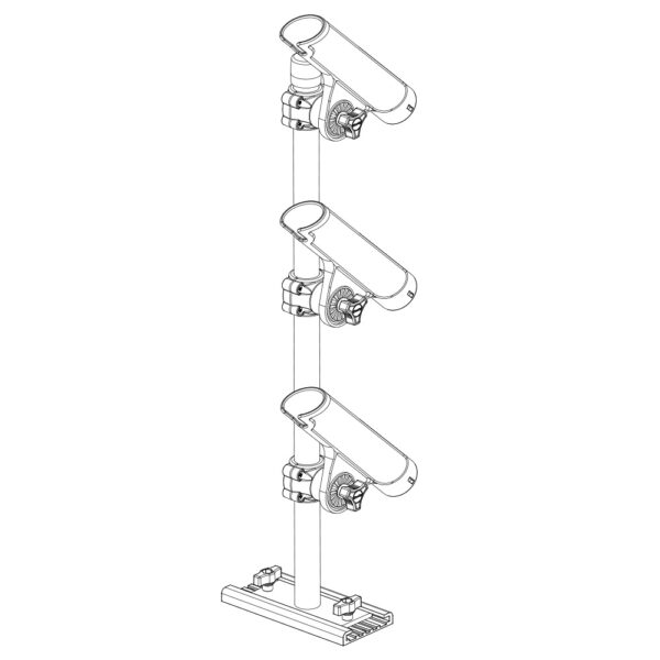 Scotty 333 Track Mounted Rod Tree - Rodmaster II Rod Holders - Image 4