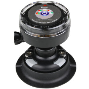 Lunasea Rechargeable Tri-Color Portable Navigation Light w-RailBlaza Quikport Mount - Black
