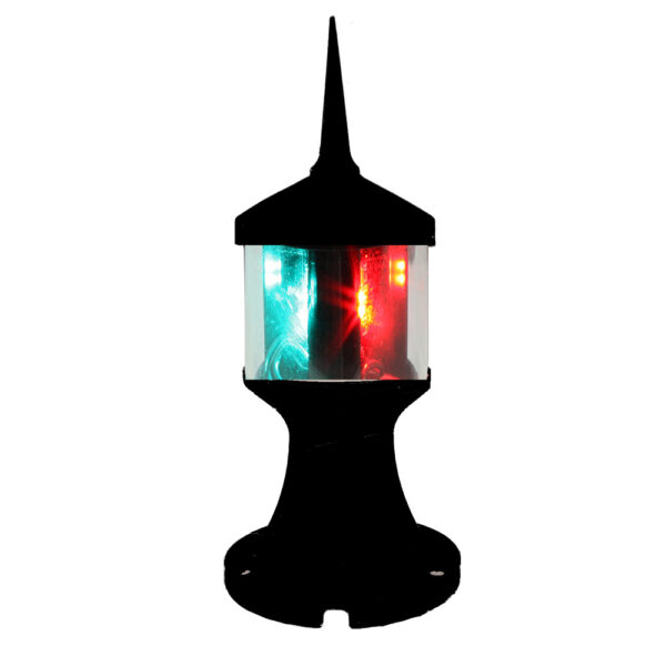 Lunasea Tri-Color-Anchor Zero Emission Light Fixture - 12V - Black
