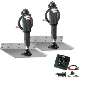 Lenco 9" x 9" Standard Trim Tab Kit w-Standard Tactile Switch Kit 12V