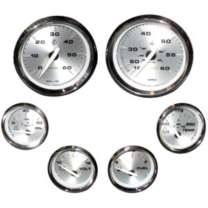 Faria Kronos Boxed Set of 6 Gauges f- Inboard Motors
