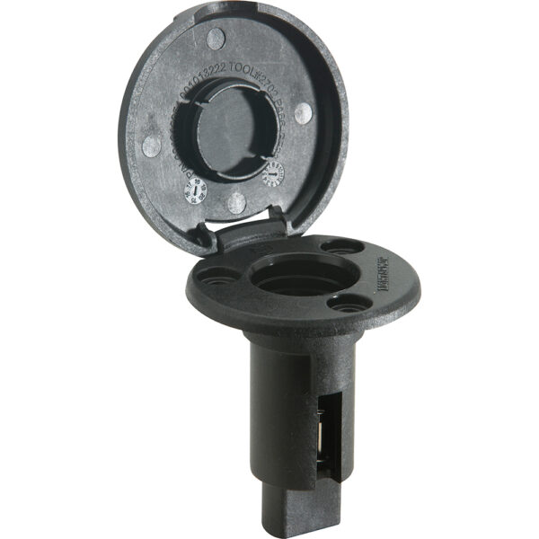 Attwood LightArmor Plug-In Base - 2 Pin - Black - Round - Image 2