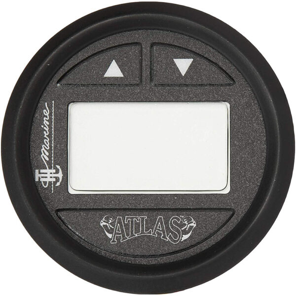 T-H Marine ATLAS Hydraulic Gauge Kit f-6", 10", 12"  Jack Plate - Black Bezel