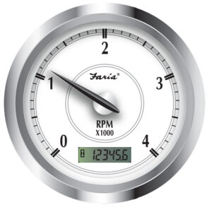Faria Newport SS 4" Tachometer w-Hourmeter f-Diesel w-Mech Take Off - 4000 RPM