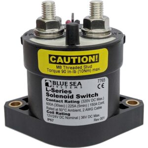 Blue Sea 7765 L-Series Solenoid Switch - 150A - 12-24V DC