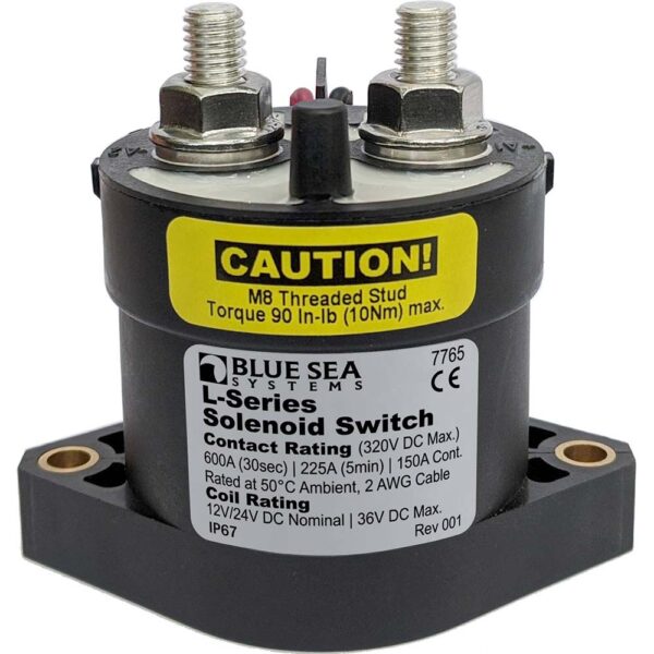 Blue Sea 7765 L-Series Solenoid Switch - 150A - 12-24V DC