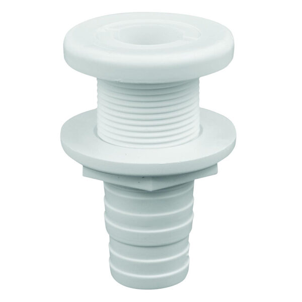 Attwood White Plastic Thru-Hull Fitting - 1-1-8" Inner Diameter