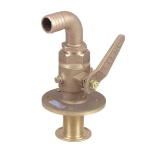 Perko 1-1-2" Seacock w-Curved Tail Piece