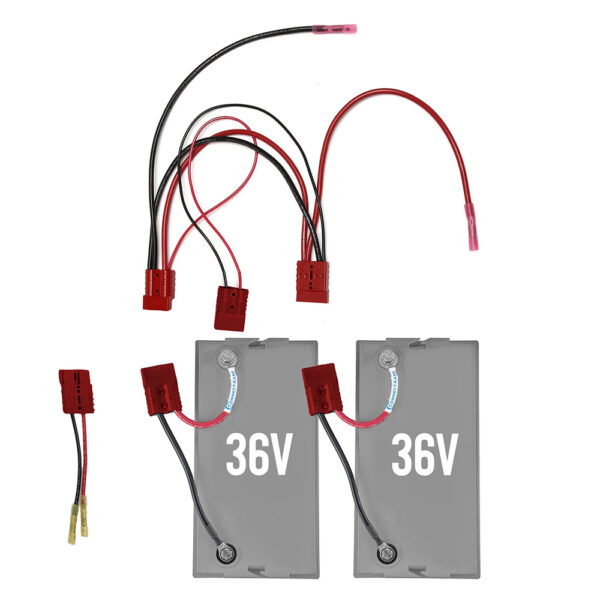 Connect-Ease 36V Parallel Kit f-2-36V Batteries to 1 Motor