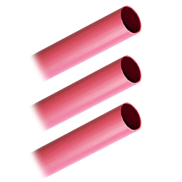 Pacer Battery Cable Heavy Wall Heat Shrink Tubing - 3-4" x 12" - Red (3-Pieces)