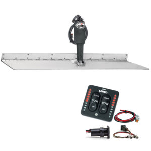 Lenco 12" x 18" Super Strong Trim Tab Kit w-LED Indicator Switch Kit 12V