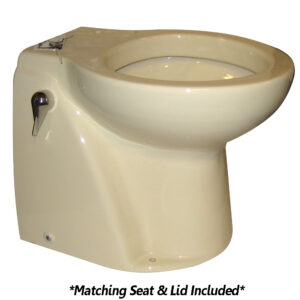 Raritan Atlantes Freedom w-Vortex-Vac - Household Style - Bone - Remote Intake Pump - Smart Toilet Control - 12v
