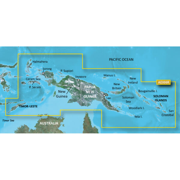 Garmin BlueChart g3 HD - HXAE006R - Timor Leste-New Guinea - microSD-SD