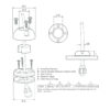 Scanstrut DS30-S Vertical Cable Seal - Stainless Steel - Image 2