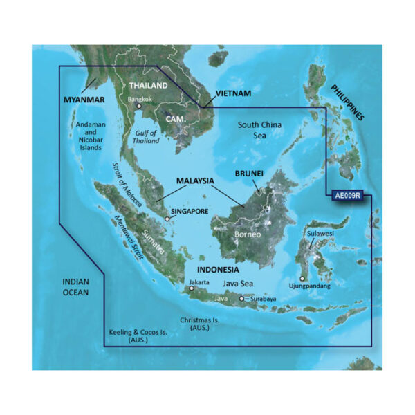 Garmin BlueChart g3 HD - HXAE009R - Singapore - Malaysia - Indonesia - microSD - SD