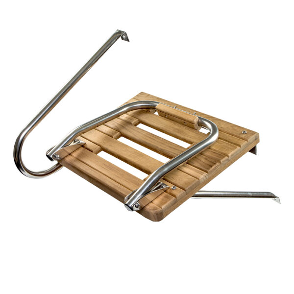 Whitecap Teak Swim Platform w-Ladder f-Outboard Motors - Image 3