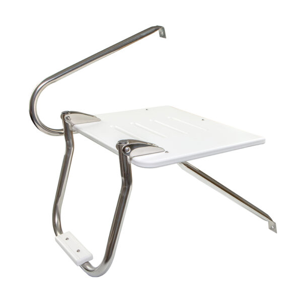 Whitecap White Poly Swim Platform w-Ladder f-Outboard Motors - Image 4