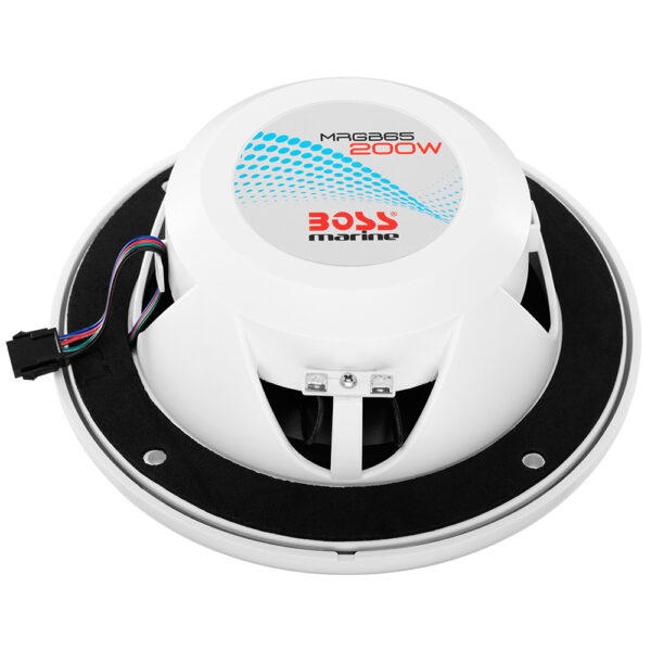 Boss Audio 6.5" MRGB65 Speakers w-RGB Lighting - White - 200W - Image 4