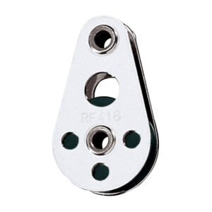 Ronstan Wire Block - Tubular Rivet Head w-Nylatron Sheave - 25mm (1") Sheave Diameter