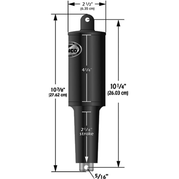Lenco 12V 1-1-4" Stroke 5 Lobe Actuator - 5-16" - 3-8"
