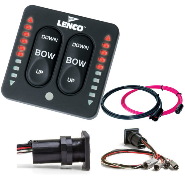 Lenco LED Indicator Integrated Tactile Switch Kit w-Pigtail f-Dual Actuator Systems