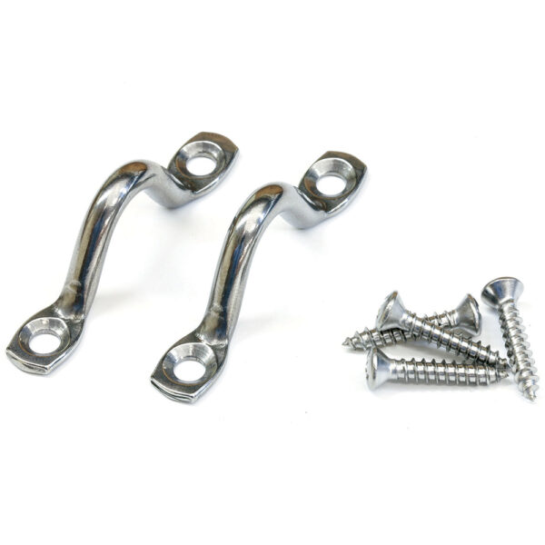 Tigress Stainless Steel Pad Eyes w-Stainless Steel Screws
